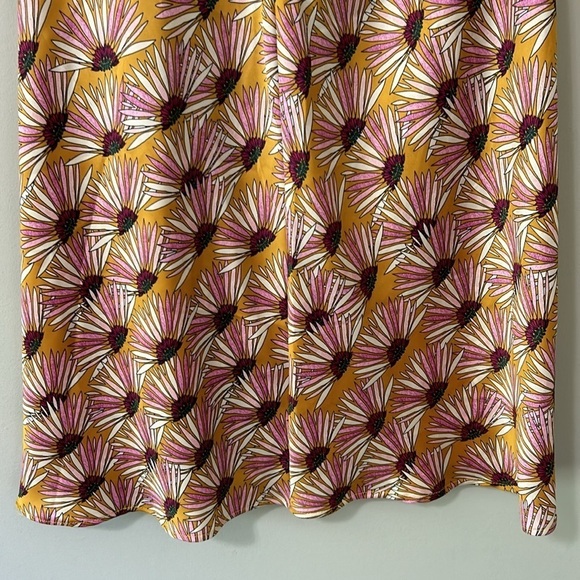 FREE PEOPLE Normani Bias Floral Printed Midi Skirt Drapey in Honey Size 4 NEW - Picture 10 of 15